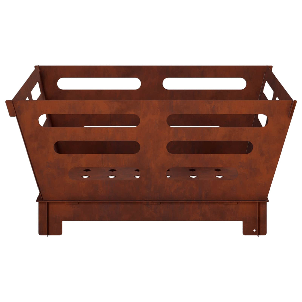 vidaXL Fire Pit Rusty 60 x 60 x 30 cm Weathering Steel