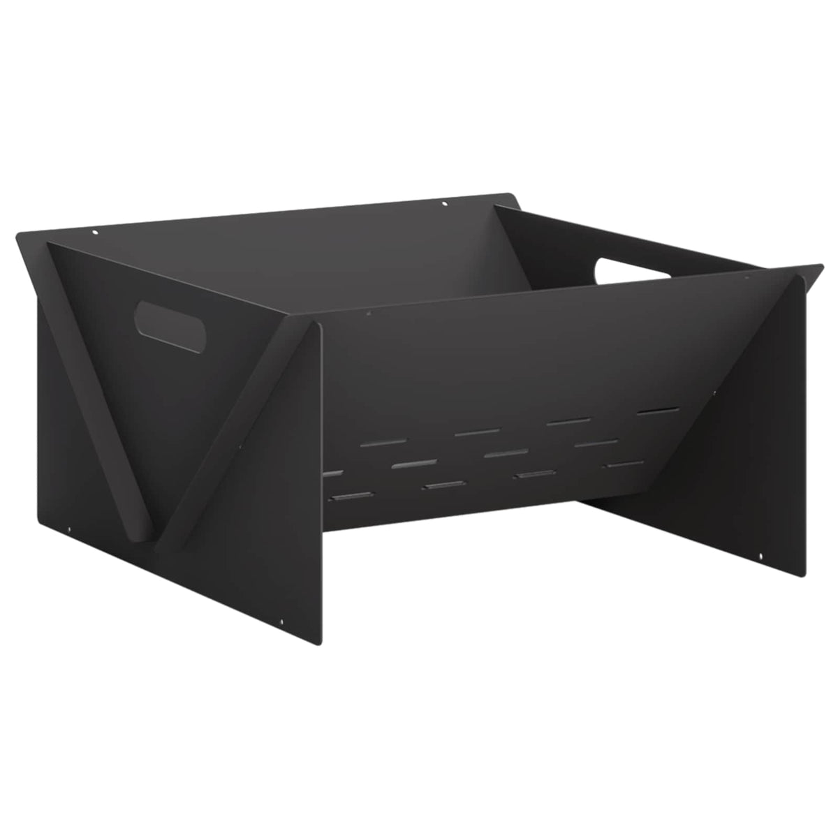 vidaXL Fire Pit Black 40 x 40 x 20 cm Steel