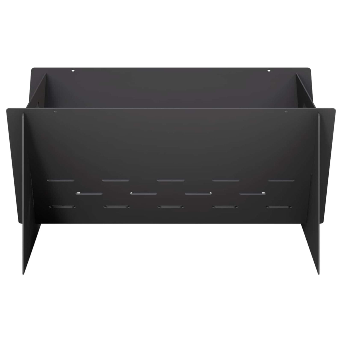 vidaXL Fire Pit Black 40 x 40 x 20 cm Steel