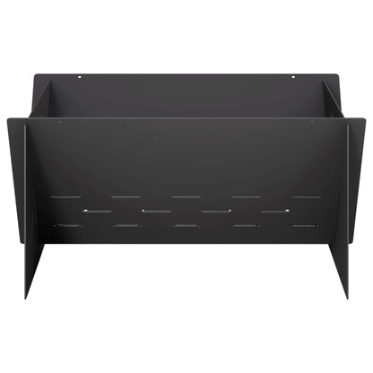 vidaXL Fire Pit Black 40 x 40 x 20 cm Steel