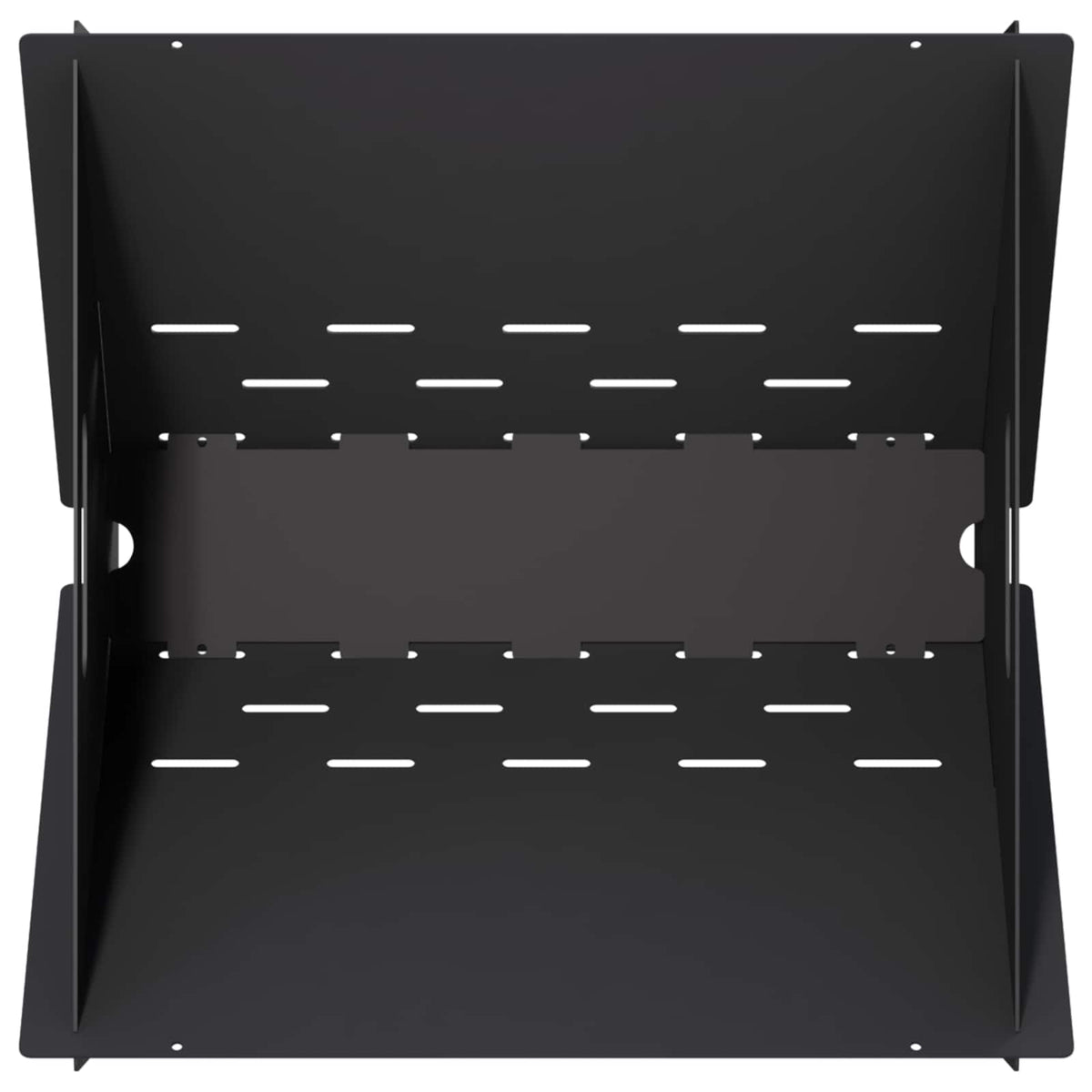 vidaXL Fire Pit Black 40 x 40 x 20 cm Steel