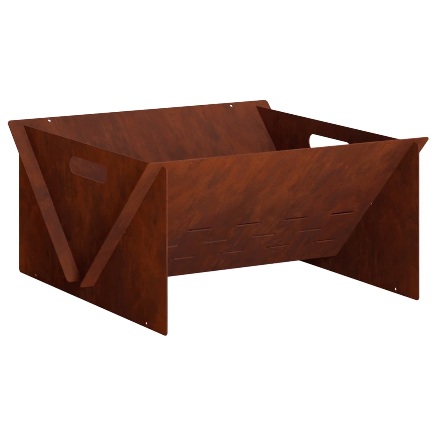 vidaXL Fire Pit Rusty 40 x 40 x 20 cm Weathering Steel