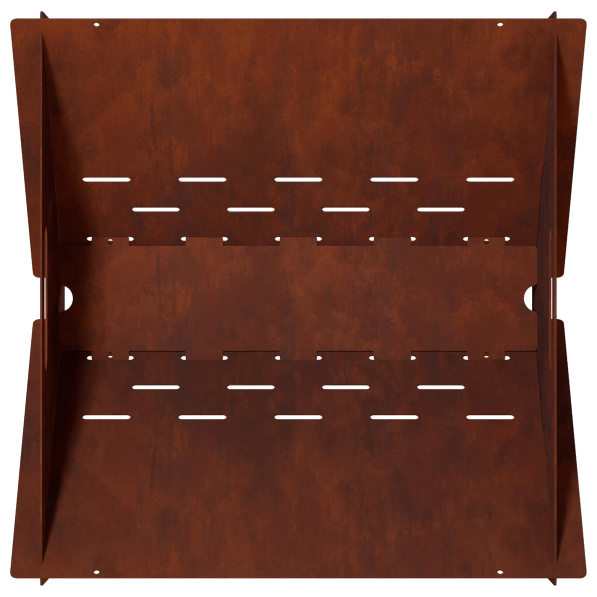 vidaXL Fire Pit Rusty 40 x 40 x 20 cm Weathering Steel