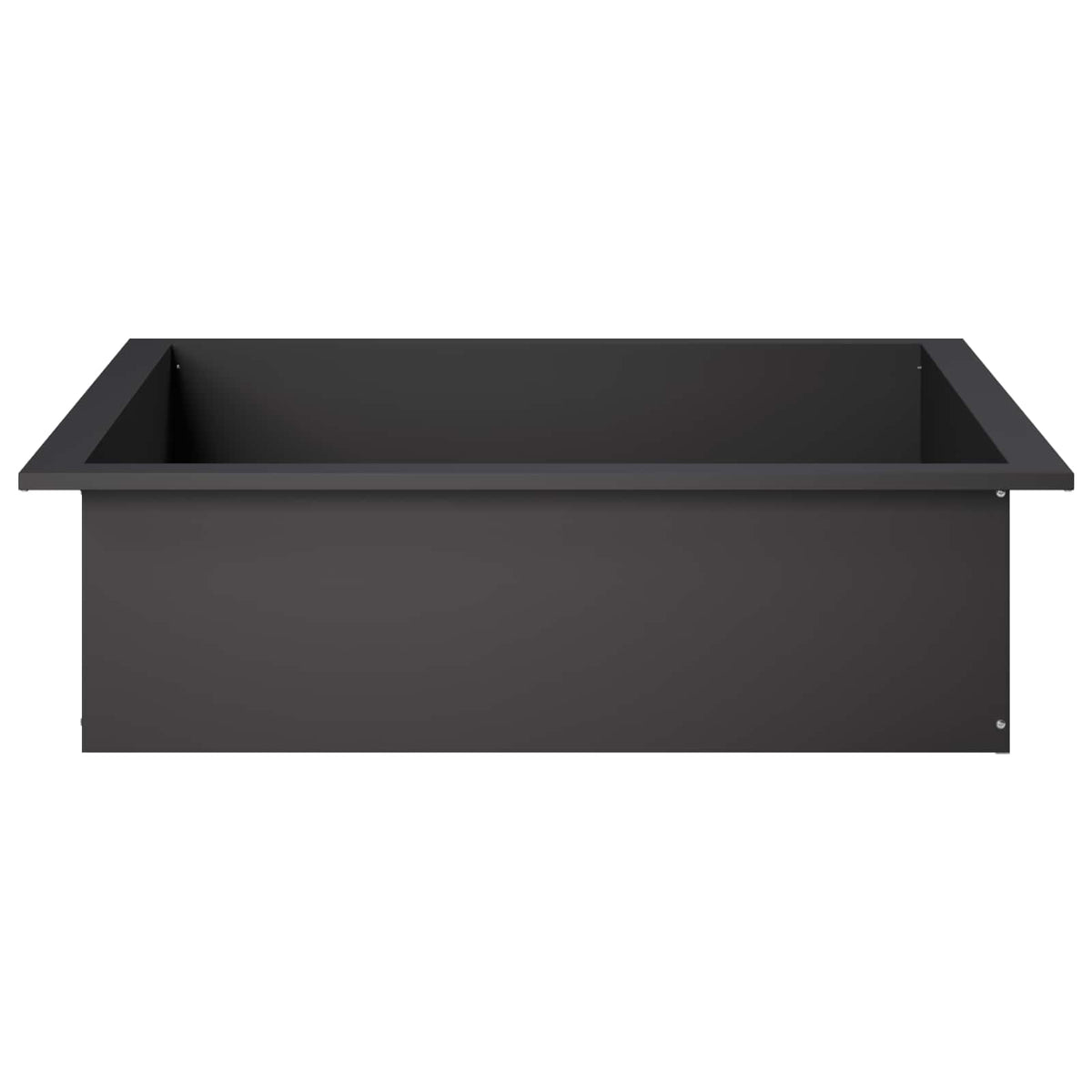 vidaXL Fire Pit Ring Black 80 x 80 x 25 cm Steel