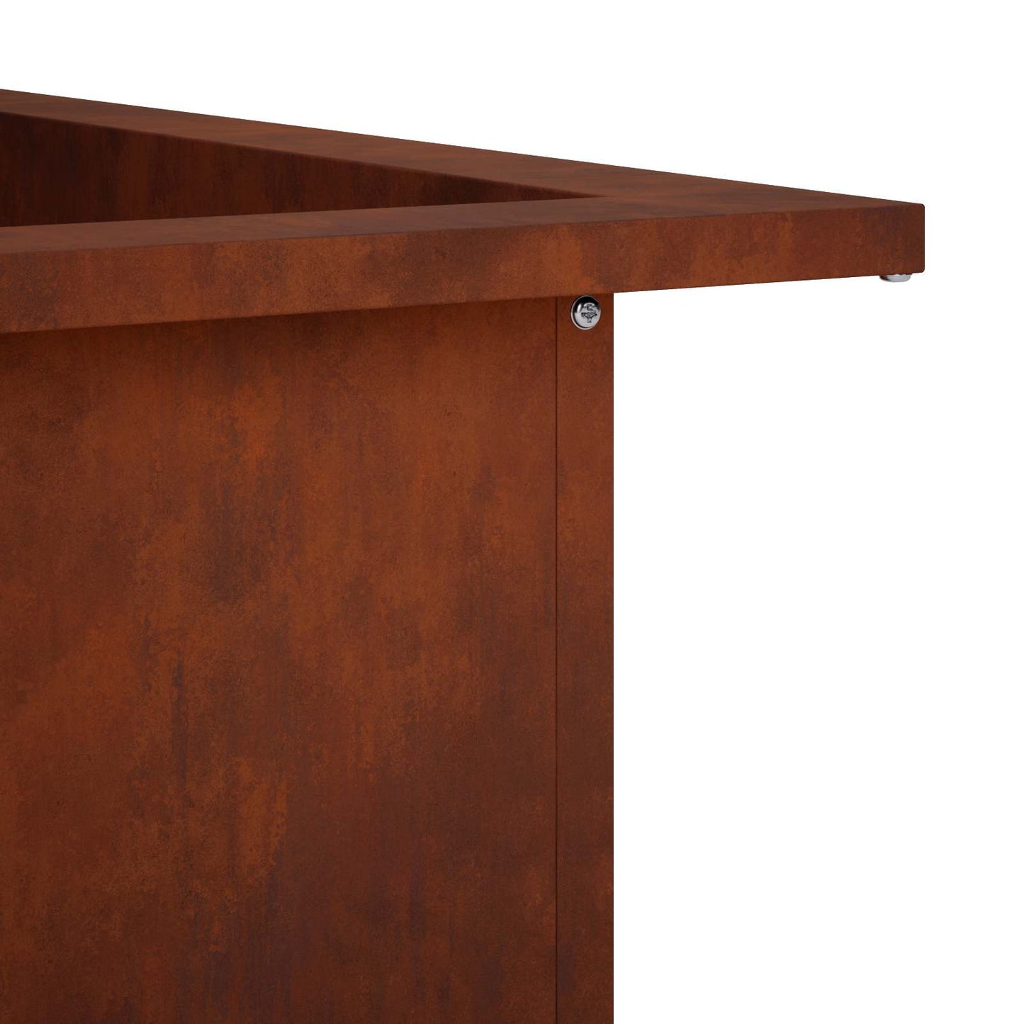 vidaXL Fire Pit Ring Rusty 90 x 90 x 25 cm Weathering Steel
