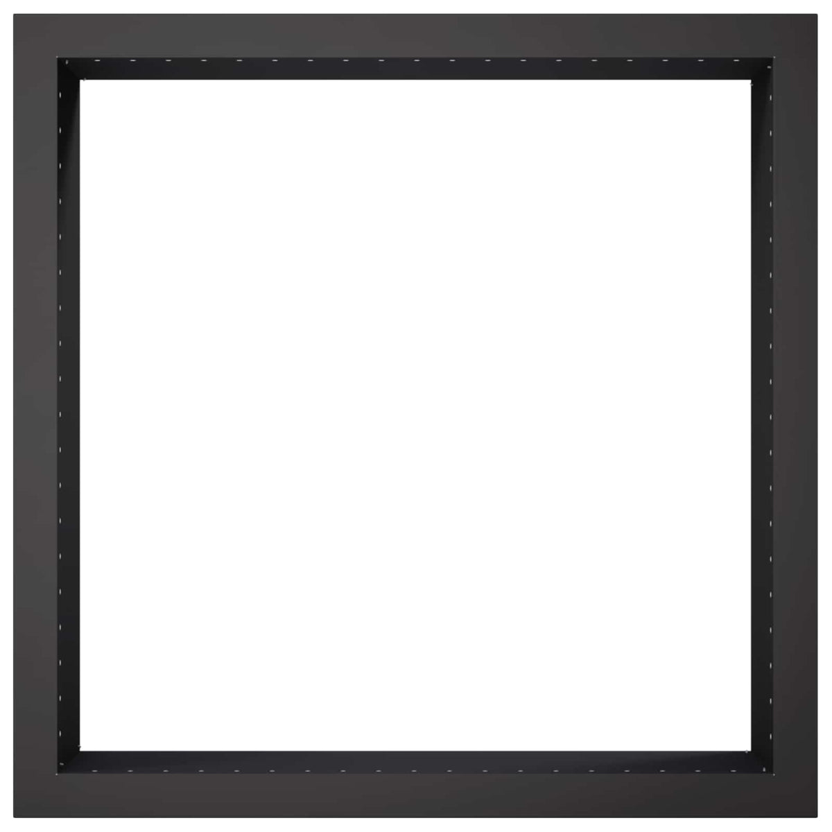 vidaXL Fire Pit Ring Black 80 x 80 x 25 cm Steel