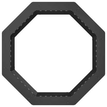 vidaXL Fire Pit Ring Black 60 x 60 x 25 cm Steel