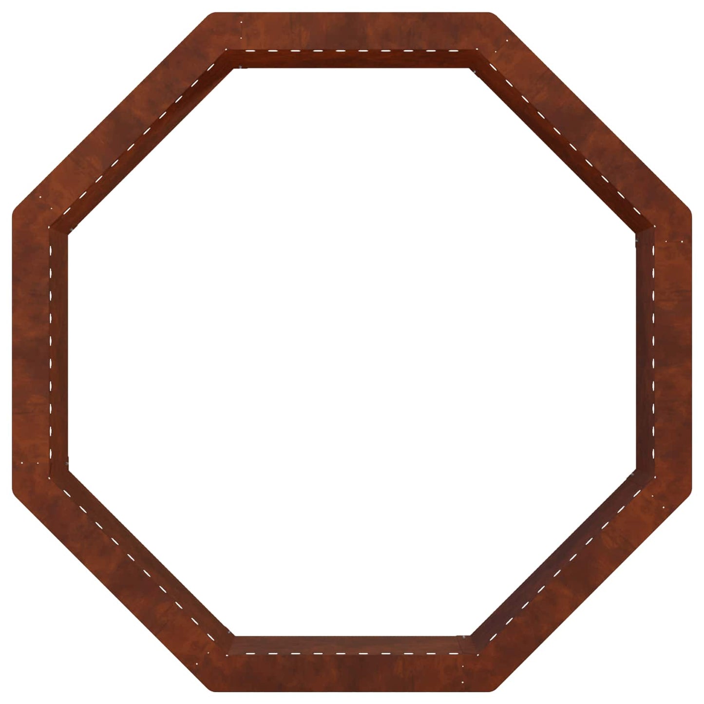 vidaXL Fire Pit Ring Rusty 80 x 80 x 25 cm Weathering Steel