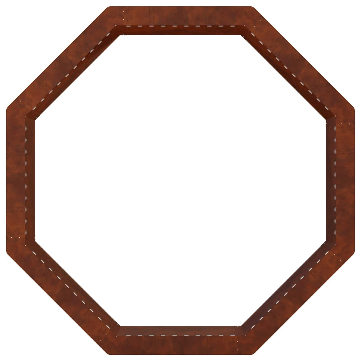 vidaXL Fire Pit Ring Rusty 80 x 80 x 25 cm Weathering Steel