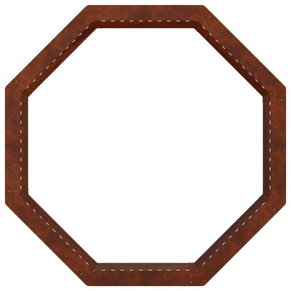 vidaXL Fire Pit Ring Rusty 90 x 90 x 25 cm Weathering Steel