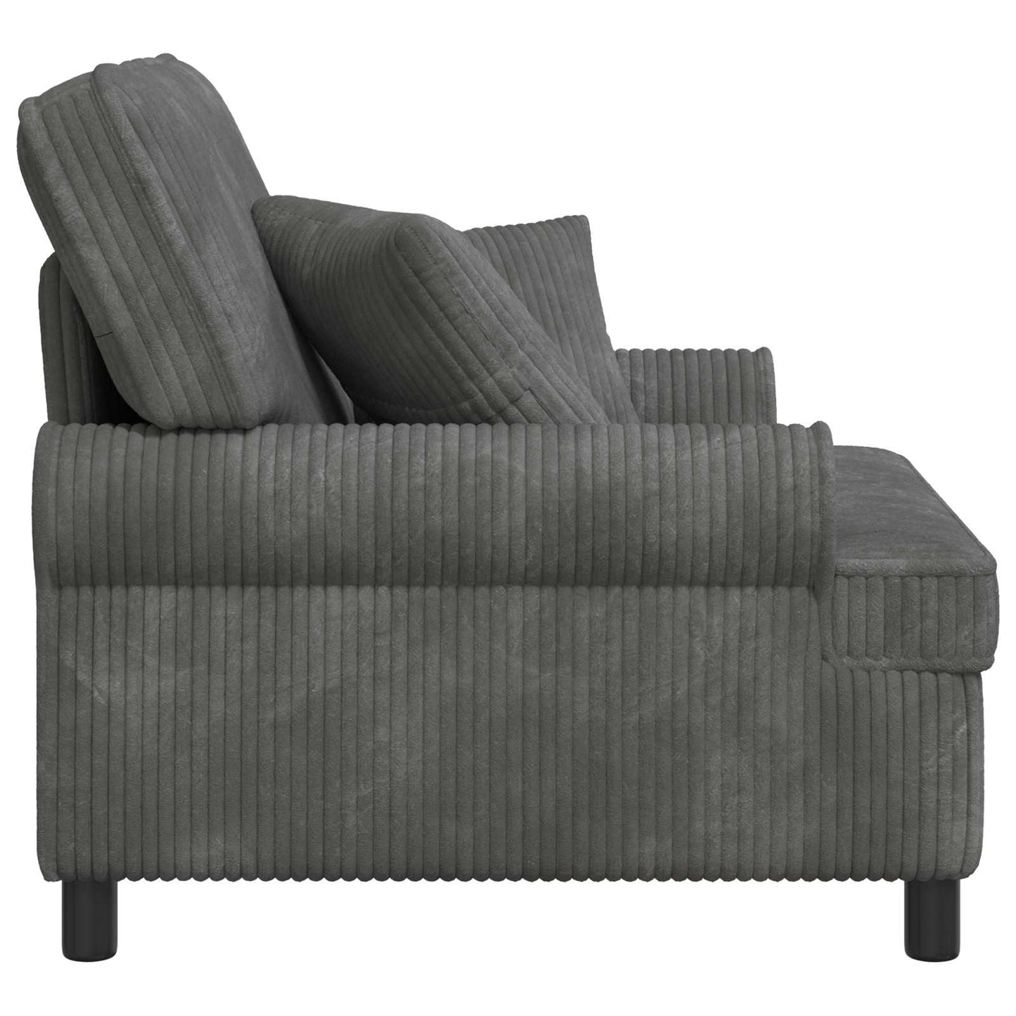 vidaXL XL Armchair with Cushions Light Grey 1.5 Lines Fabric