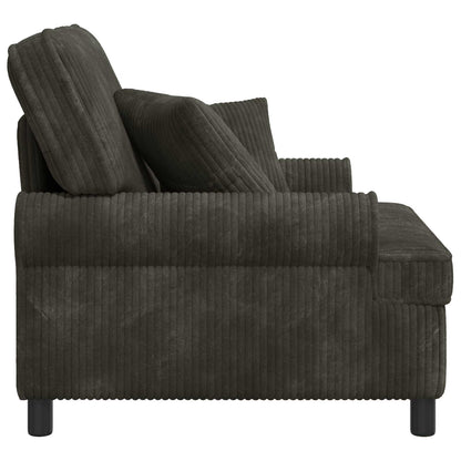 vidaXL XL Armchair with Cushions Anthracite 1.5 Lines Fabric
