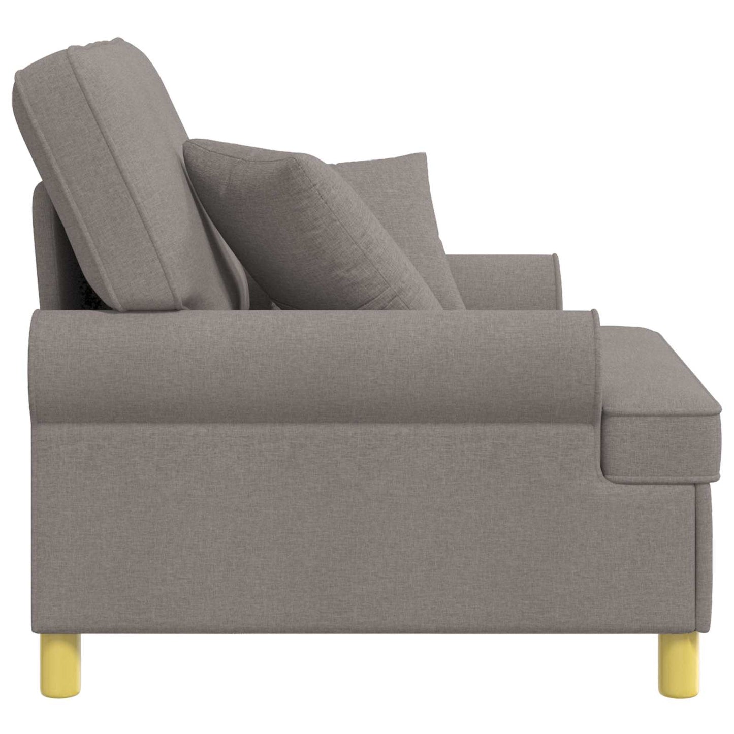 vidaXL XL Armchair with Cushions Taupe Fabric