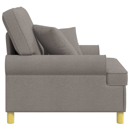 vidaXL XL Armchair with Cushions Taupe Fabric