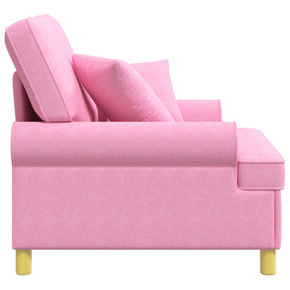 vidaXL XL Armchair with Cushions Pink Fabric