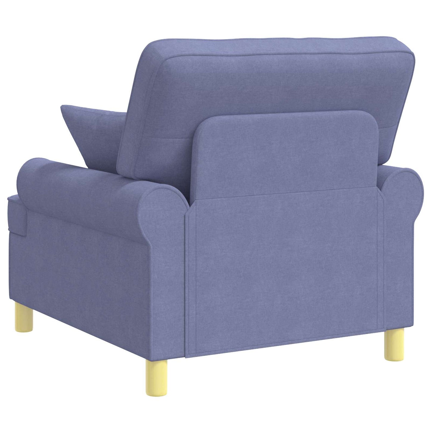 vidaXL XL Armchair with Cushions Jeans Blue Fabric