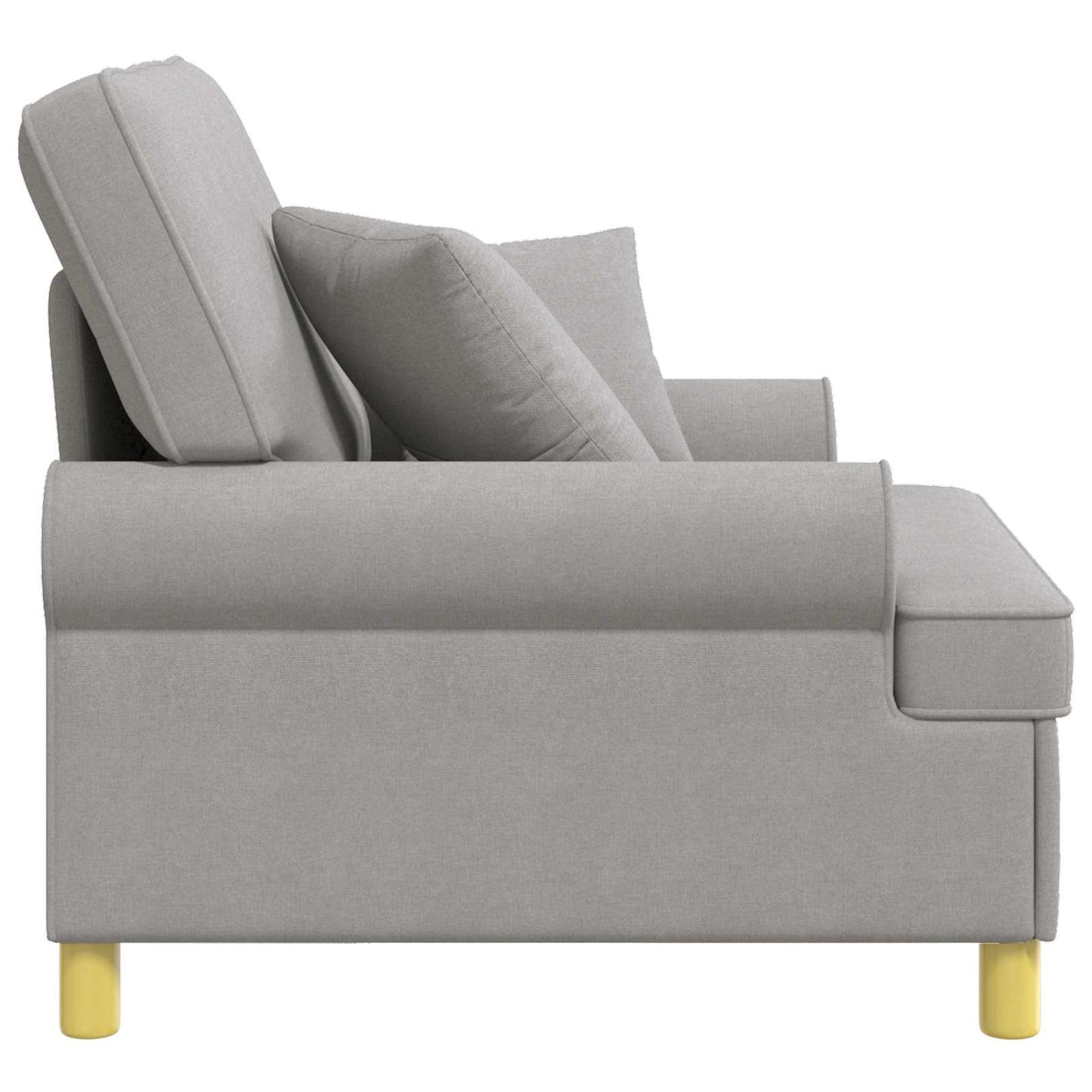 vidaXL XL Armchair with Cushions Cloud Grey Fabric