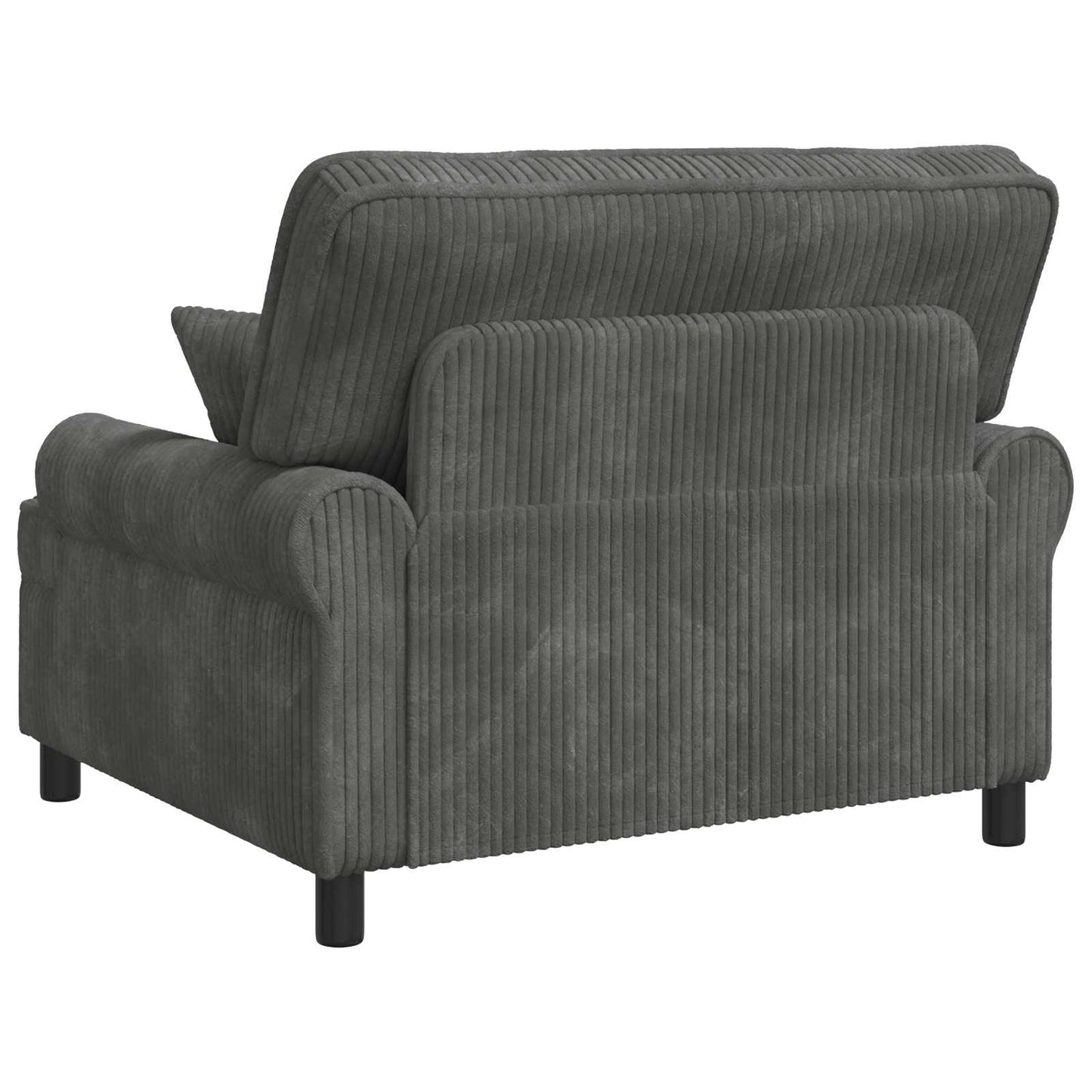 vidaXL XXL Armchair with Cushions Light Grey 1.5 Lines Fabric