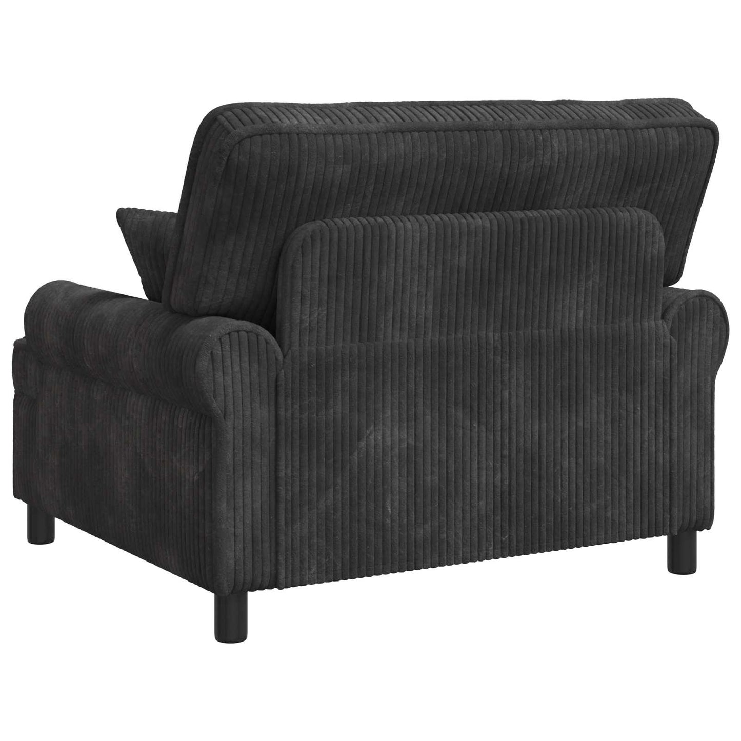 vidaXL XXL Armchair with Cushions Dark Grey 1.5 Lines Fabric