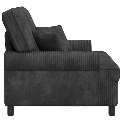 vidaXL XXL Armchair with Cushions Dark Grey 1.5 Lines Fabric