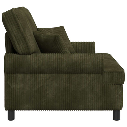 vidaXL XXL Armchair with Cushions Green 1.5 Lines Fabric