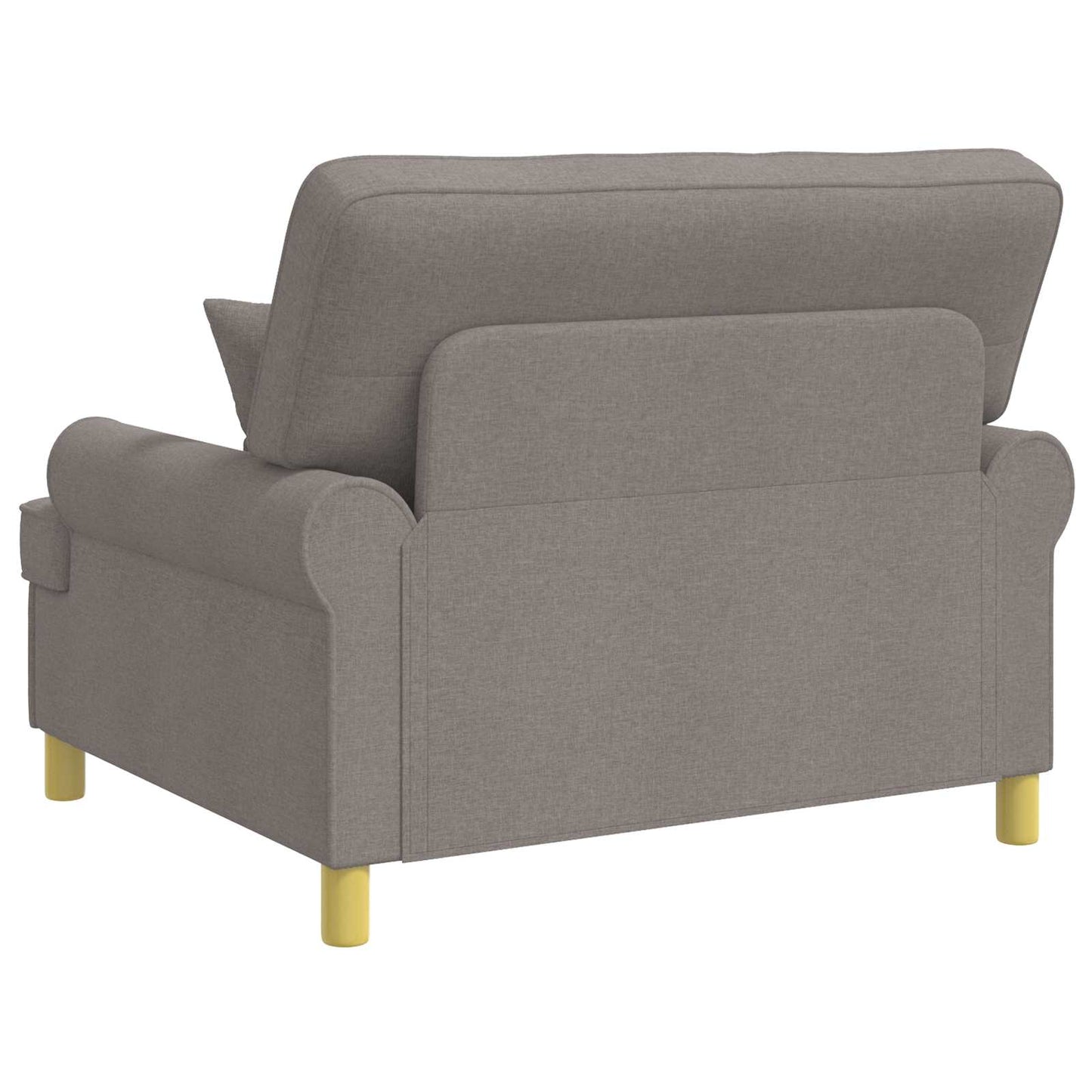 vidaXL Armchair with Cushions Taupe Fabric