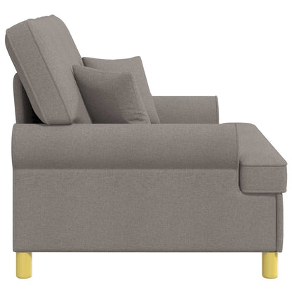 vidaXL Armchair with Cushions Taupe Fabric