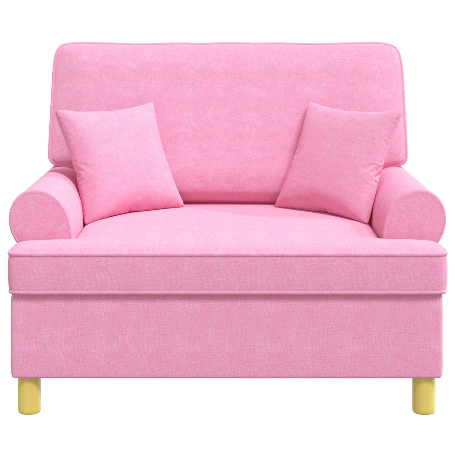 vidaXL Armchair with Cushions Pink Fabric
