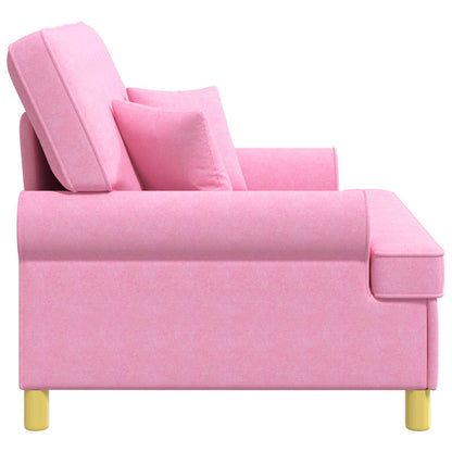 vidaXL Armchair with Cushions Pink Fabric