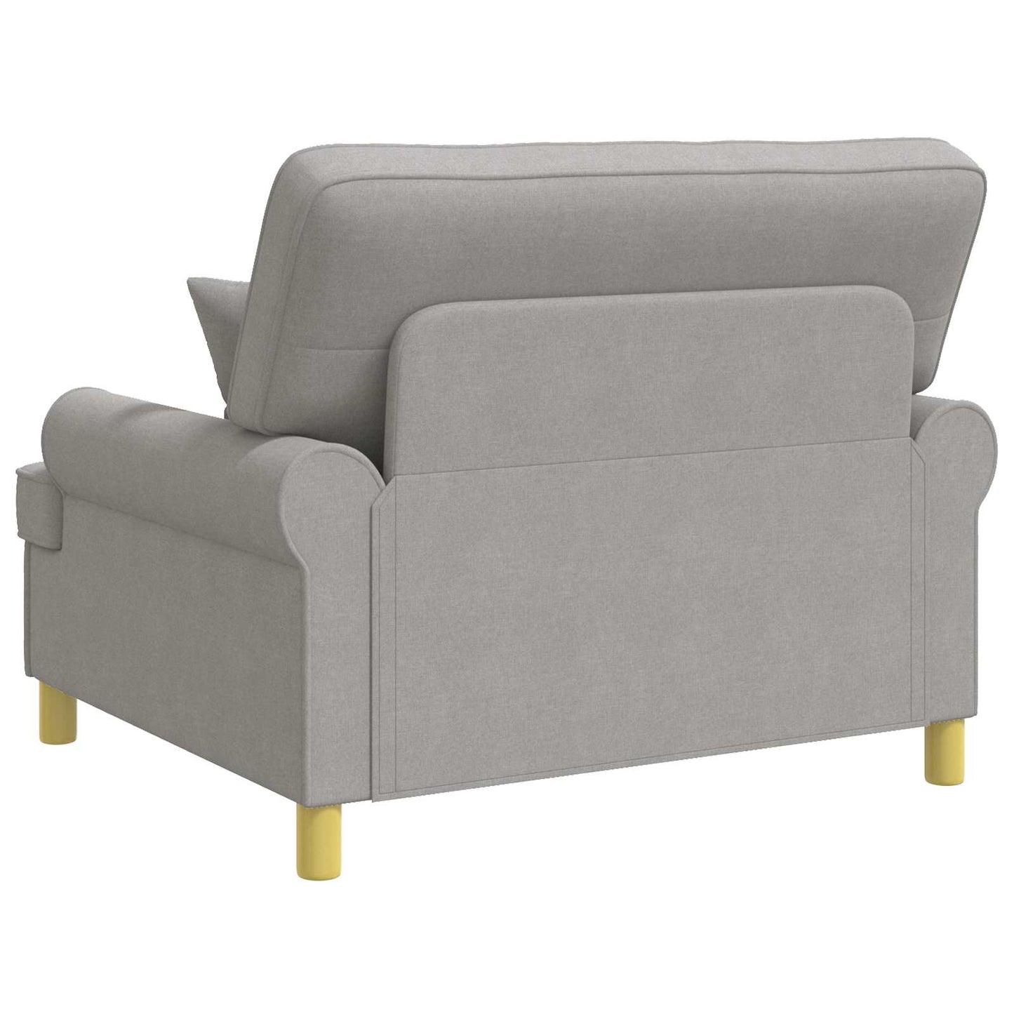 vidaXL XXL Armchair with Cushions Cloud Grey Fabric