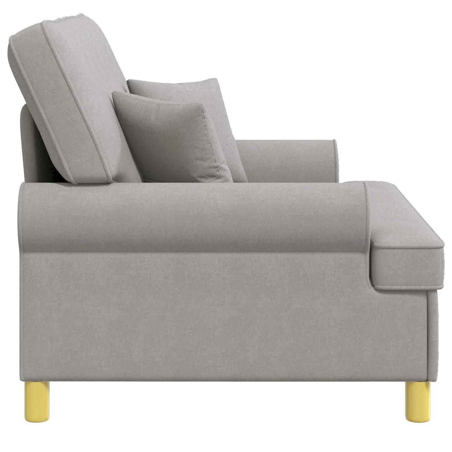 vidaXL XXL Armchair with Cushions Cloud Grey Fabric