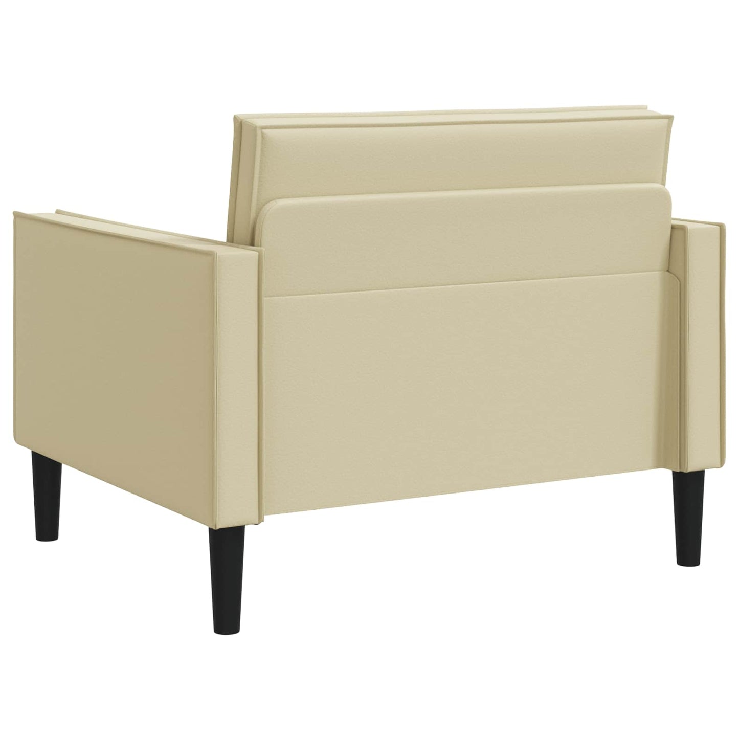 vidaXL XL Armchair Cream Faux Leather