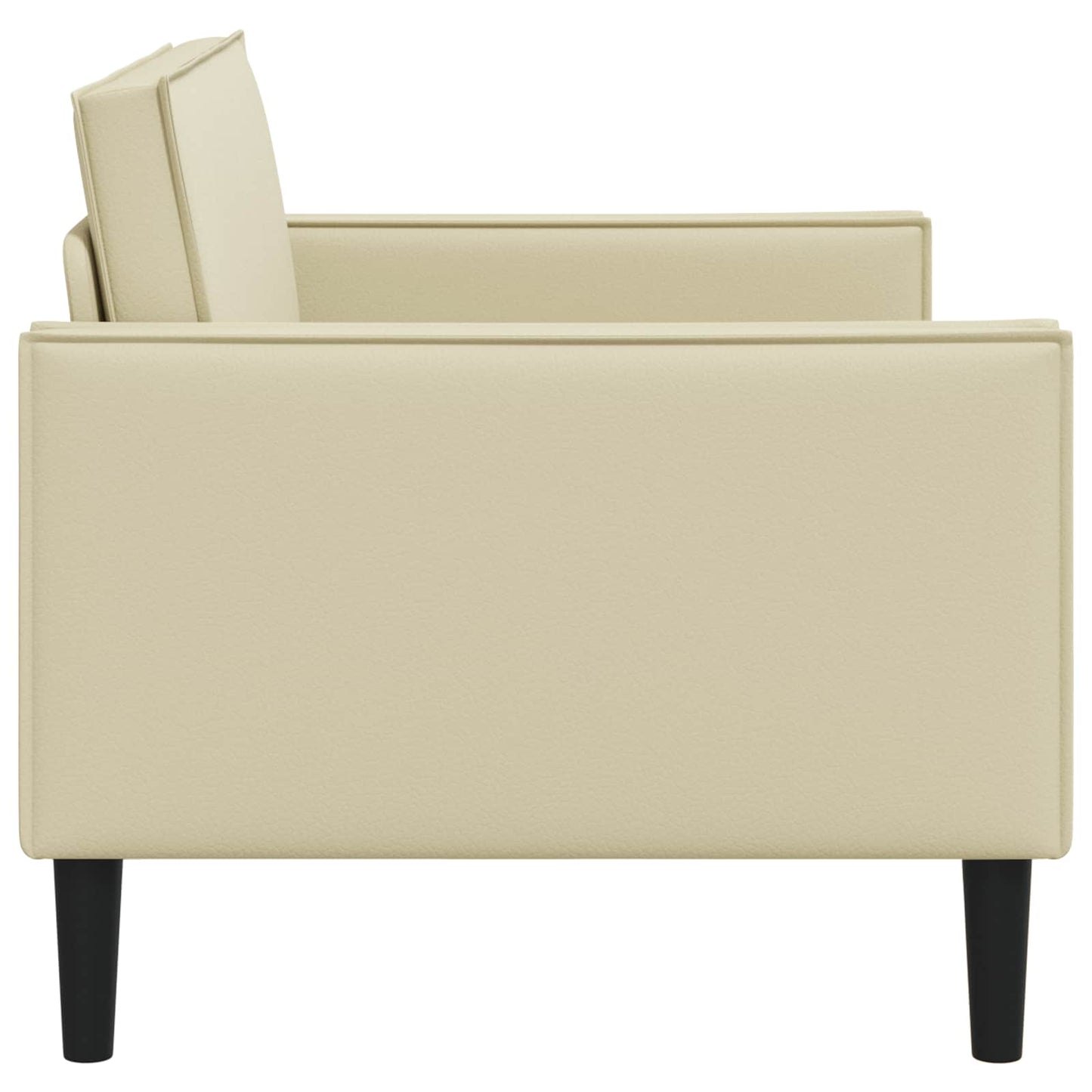 vidaXL XL Armchair Cream Faux Leather
