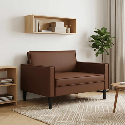 vidaXL XL Armchair Brown Faux Leather