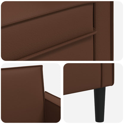 vidaXL XL Armchair Brown Faux Leather