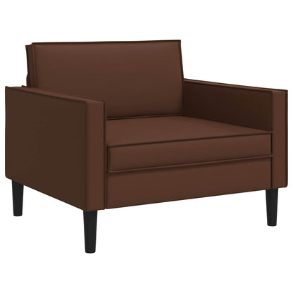 vidaXL XL Armchair Brown Faux Leather