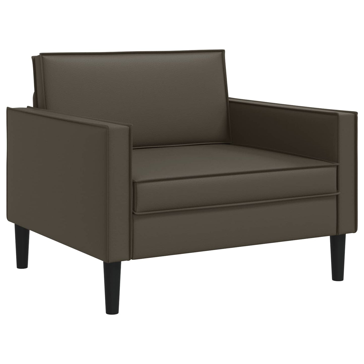 vidaXL XL Armchair Brown Faux Leather