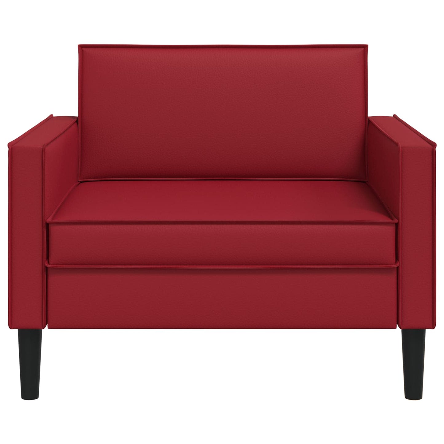 vidaXL XL Armchair Burgundy Faux Leather