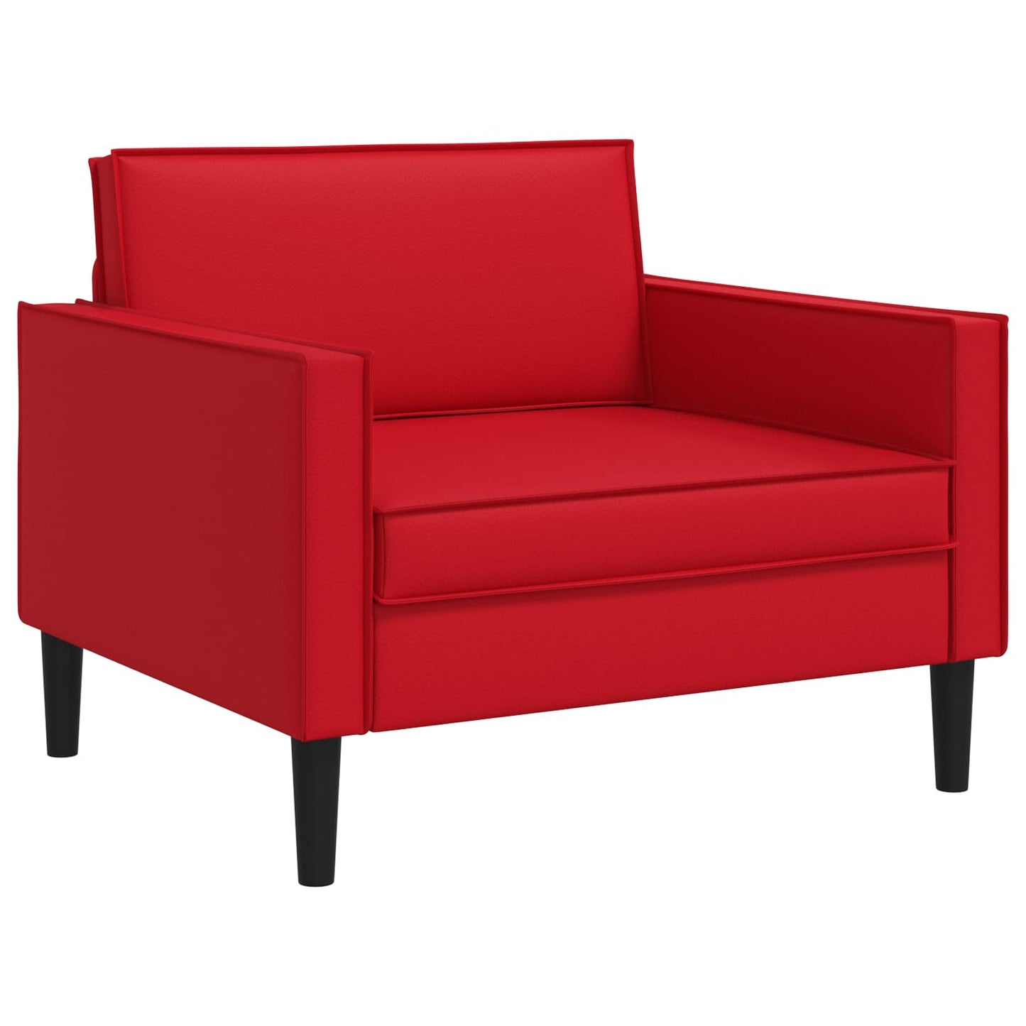 vidaXL XL Armchair Red Faux Leather