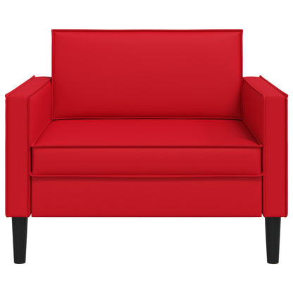 vidaXL XL Armchair Red Faux Leather