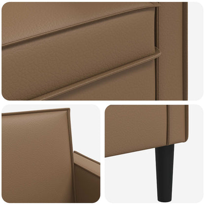 vidaXL XL Armchair Cappuccino Faux Leather
