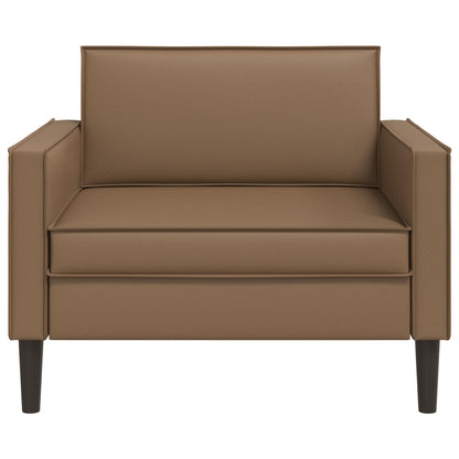 vidaXL XL Armchair Cappuccino Faux Leather