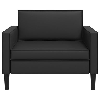 vidaXL XL Armchair Black Faux Leather