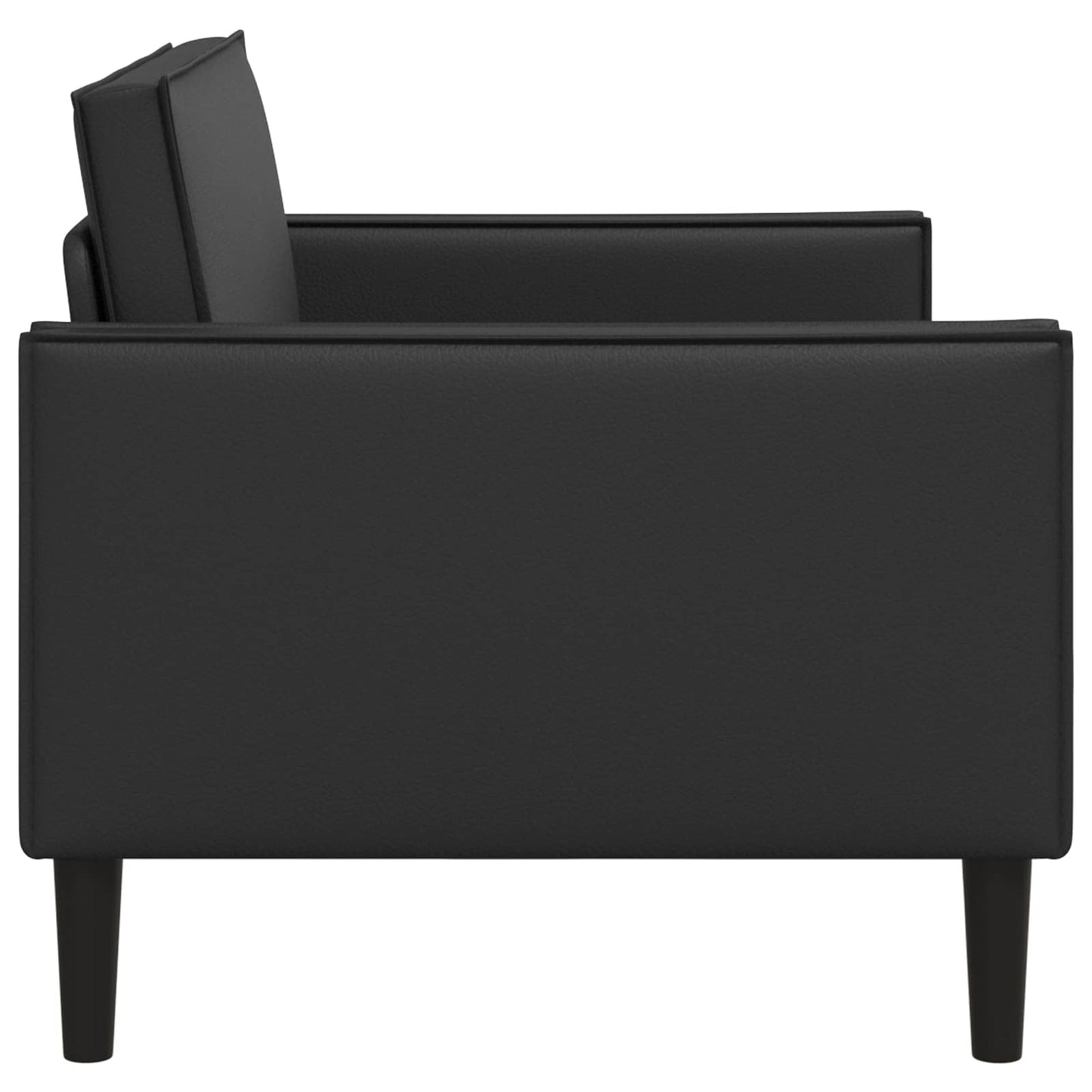 vidaXL XL Armchair Black Faux Leather