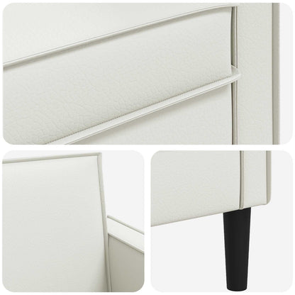 vidaXL XL Armchair White Faux Leather