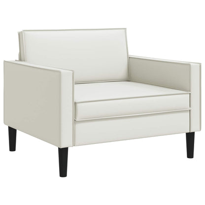 vidaXL XL Armchair White Faux Leather