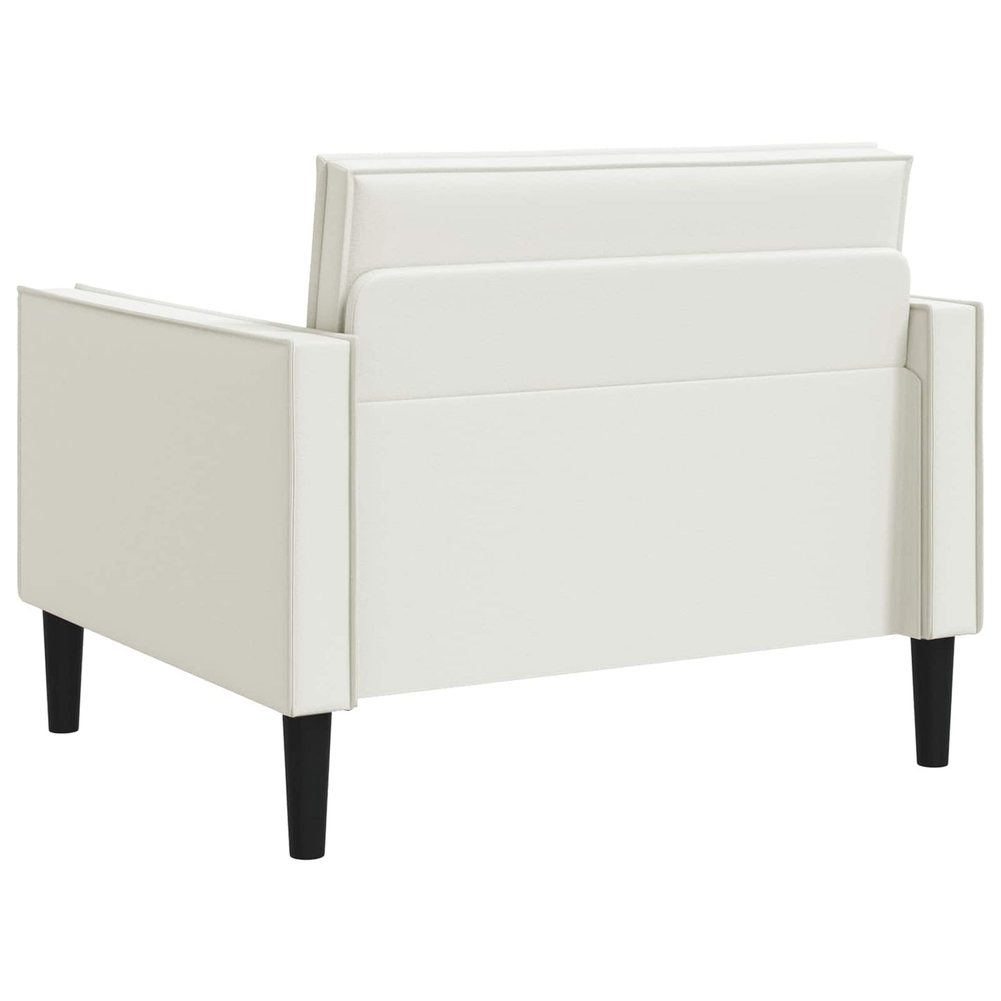 vidaXL XL Armchair White Faux Leather