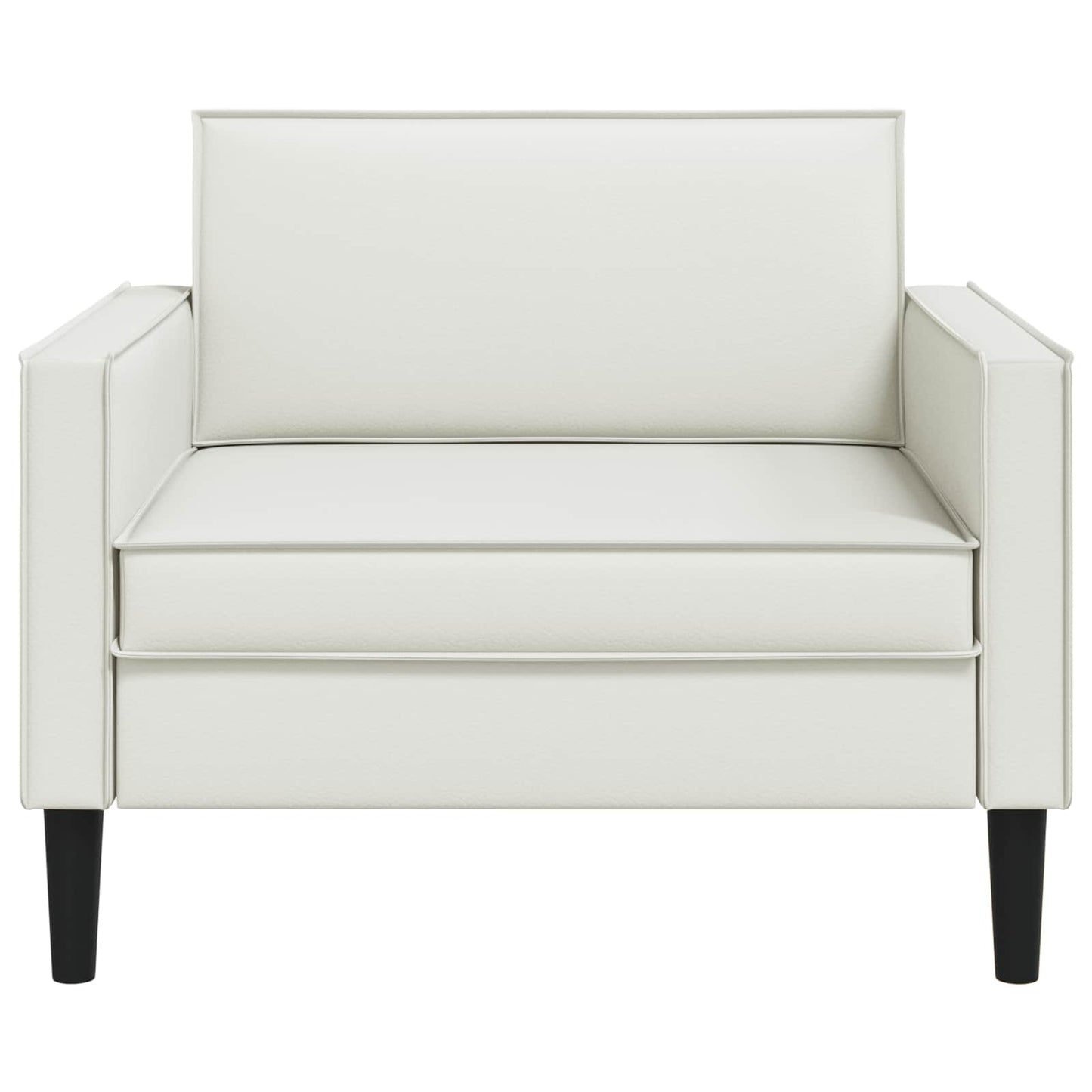 vidaXL XL Armchair White Faux Leather