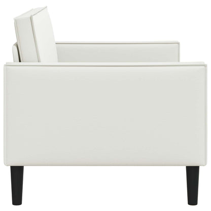 vidaXL XL Armchair White Faux Leather