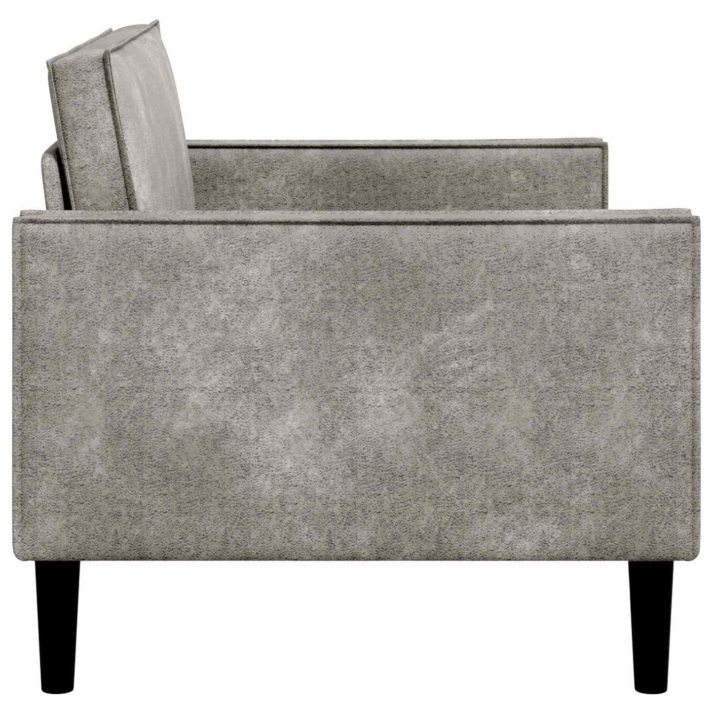 vidaXL XL Armchair Light Grey Faux Suede Leather